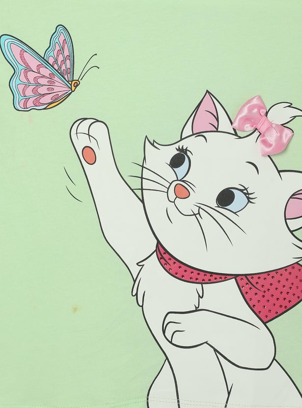 Girls Marie the Cat Printed T-shirt