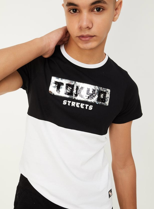 Boys Reversible Sequinned T-shirt