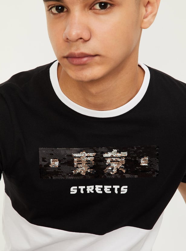Boys Reversible Sequinned T-shirt