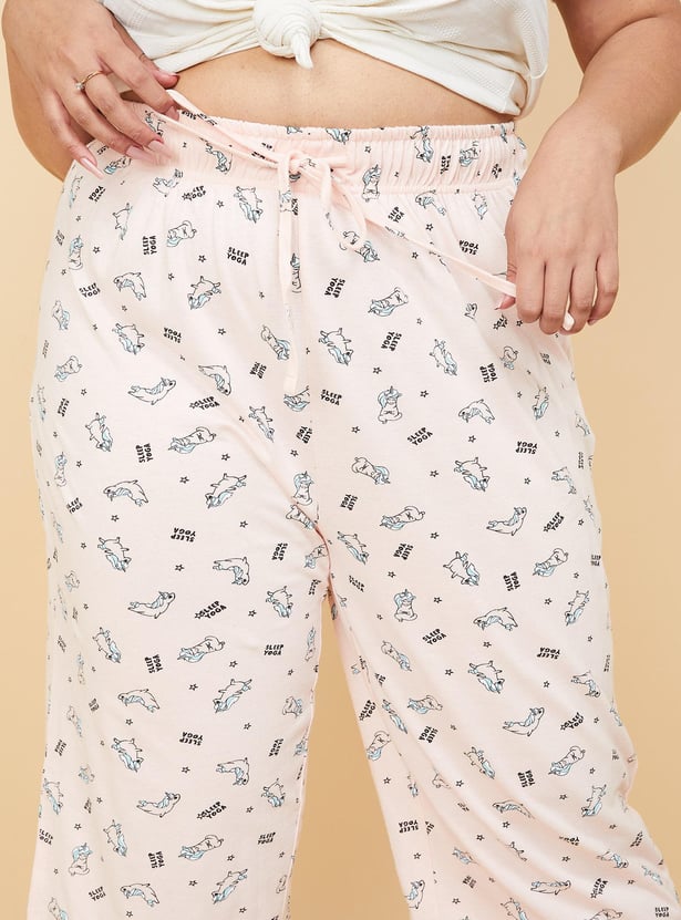 Women Printed Elasticated Capris