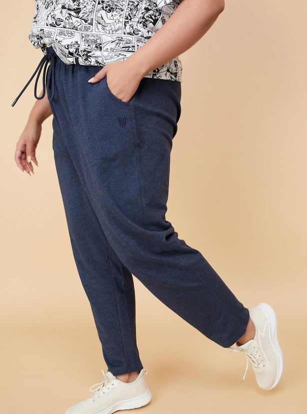 Women Solid Elasticated Track Pants