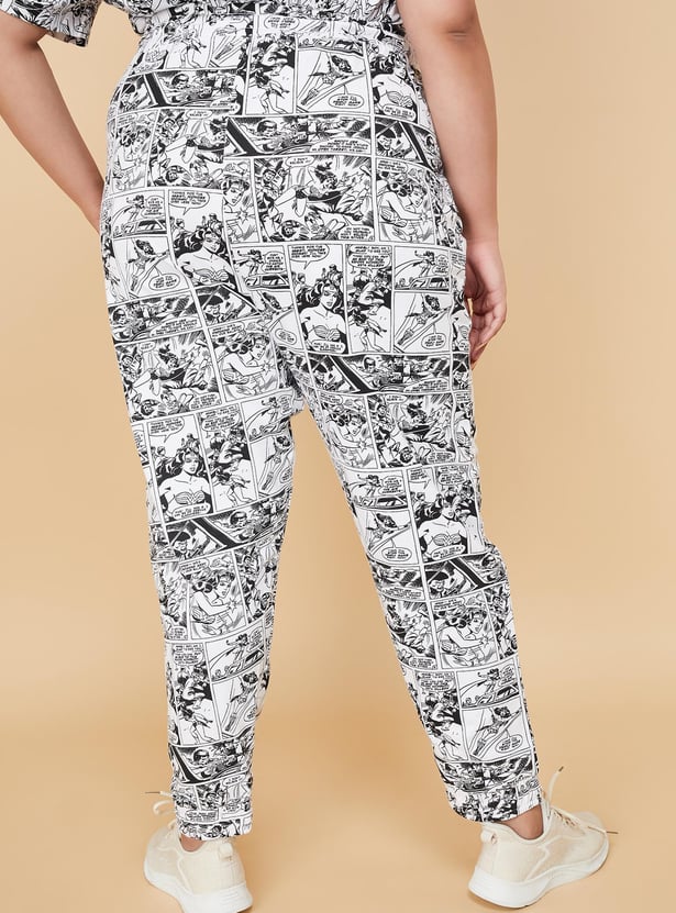 Women Printed Sports Joggers