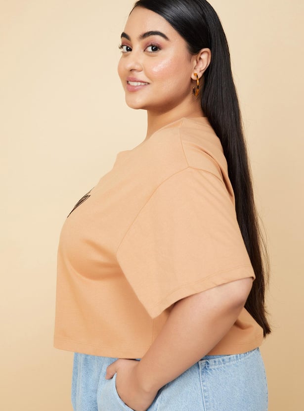 Women Scooby Doo Printed Cropped T-shirt