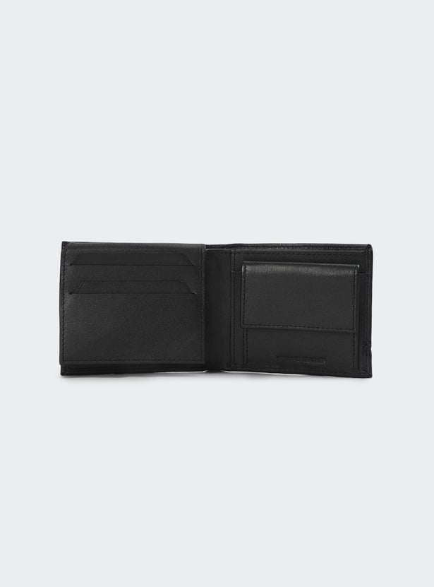Men Solid Bi-Fold Wallet