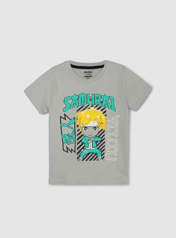 Boys Anime Printed T-shirt