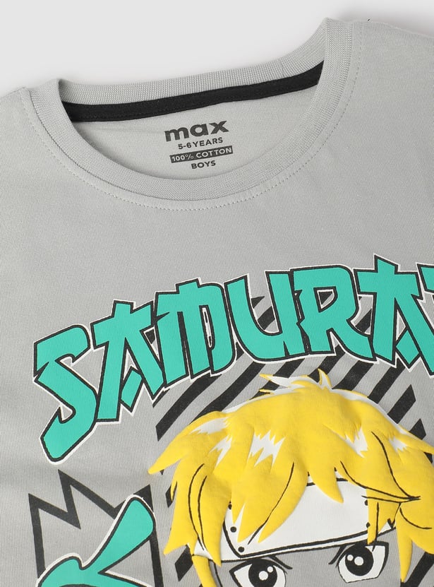 Boys Anime Printed T-shirt