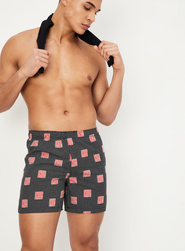 Men Printed Elasticated Boxers