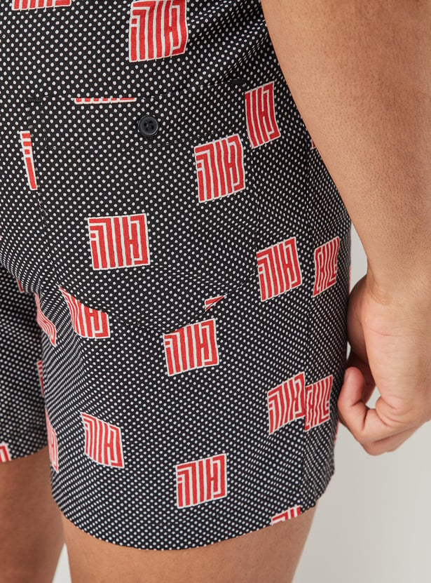 Men Printed Elasticated Boxers