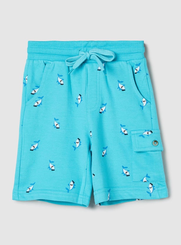 Boys Striped Knit Shorts main image 0