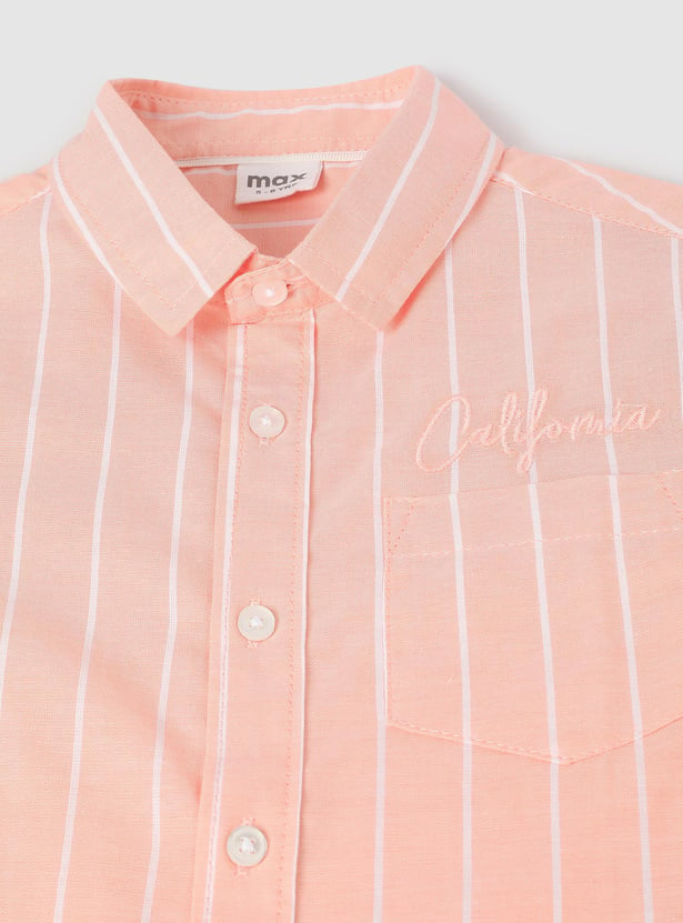 Boys Striped Casual Shirt