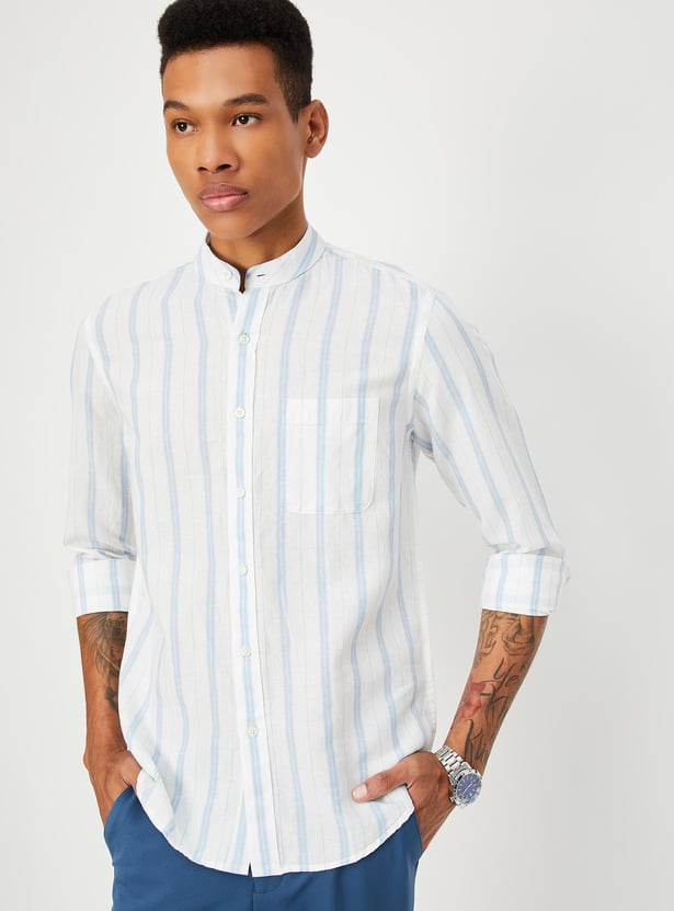 Men Regular Fit Striped Casual Shirt