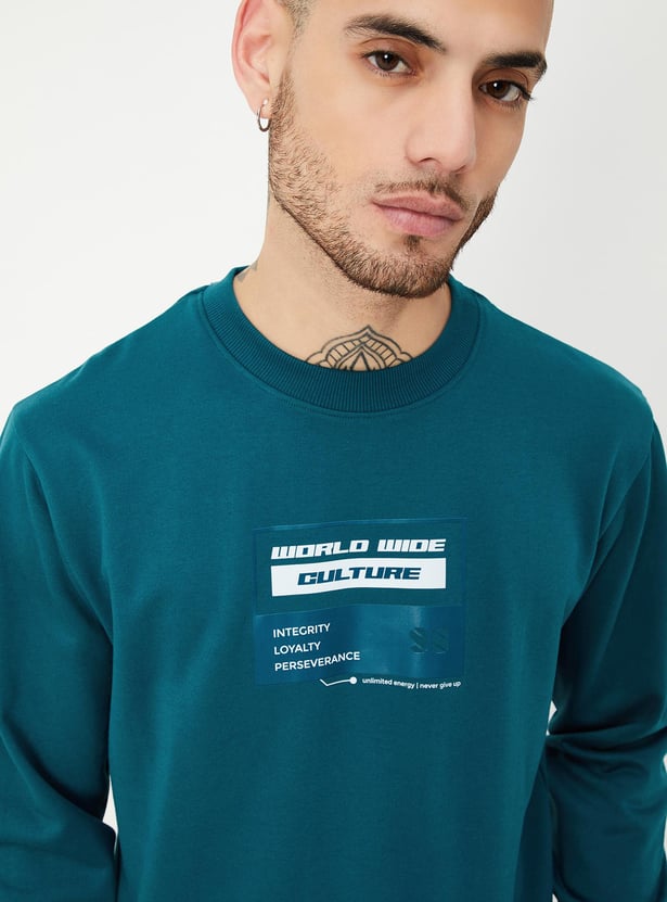 Men Typographic Printed Sweatshirt