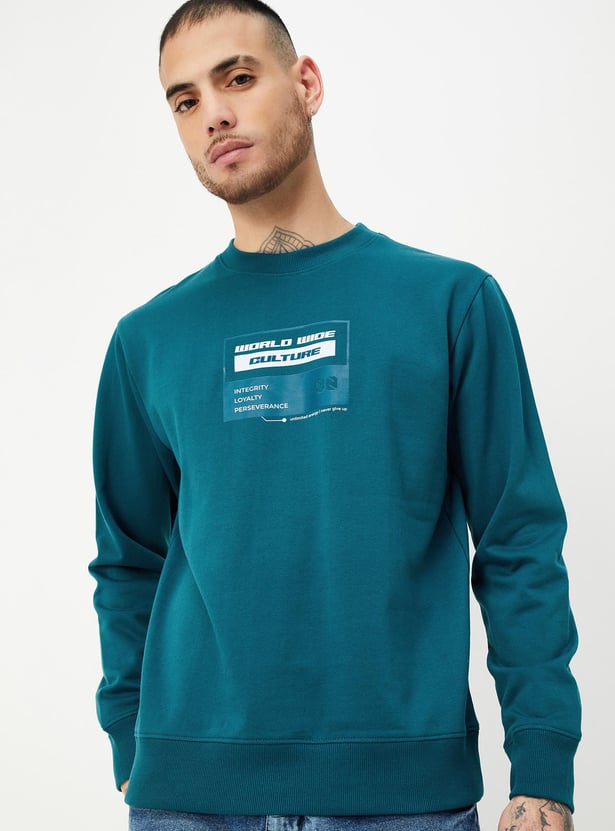 Men Typographic Printed Sweatshirt