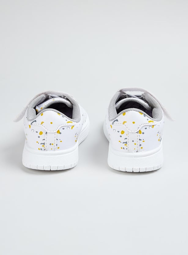 Boys Printed Velcro Strap Sneakers