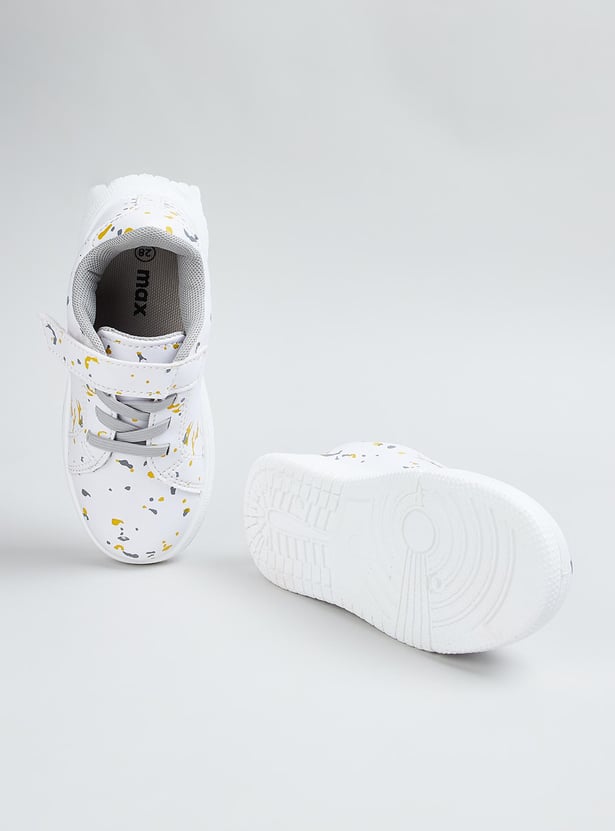 Boys Printed Velcro Strap Sneakers