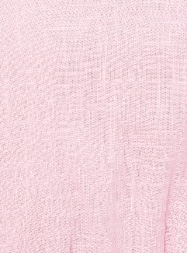 Women Solid Schiffli Crop Top