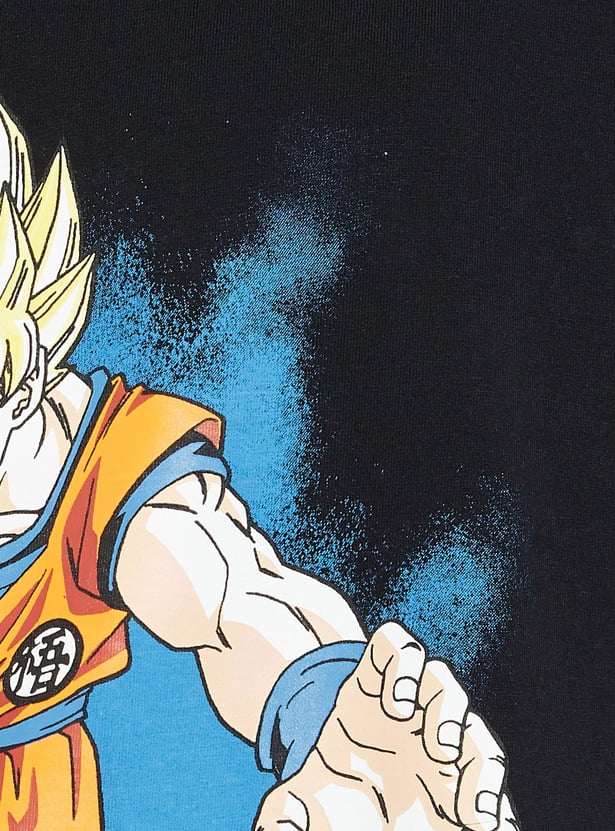 URB_N Men Oversized Dragon Ball-Z Printed T-shirt