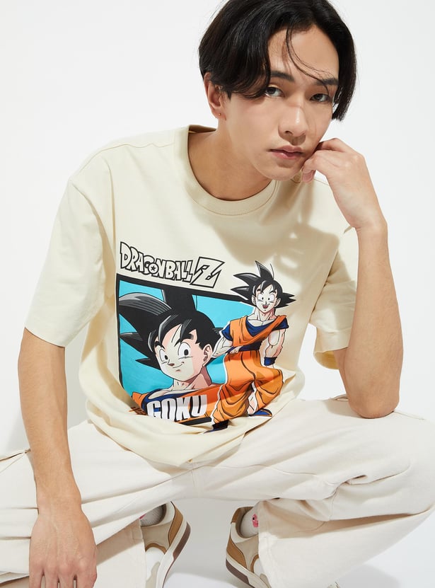 Buy URB_N Men Oversized Dragon Ball Z T-shirt Online at just Rs. 599.0 ...