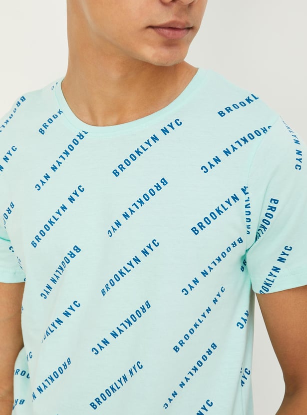 Boys Typographic Printed T-shirt