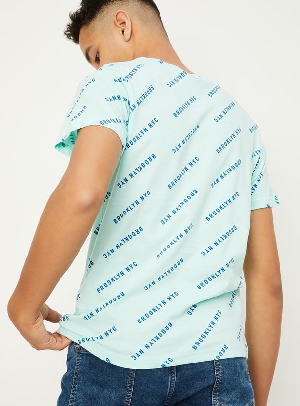 Boys Typographic Printed T-shirt