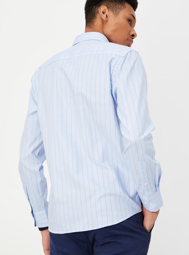 Men Slim Fit Striped Formal Shirt