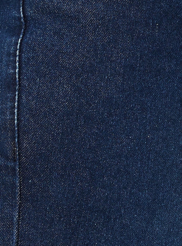 Women Stonewashed Bootcut Jeans