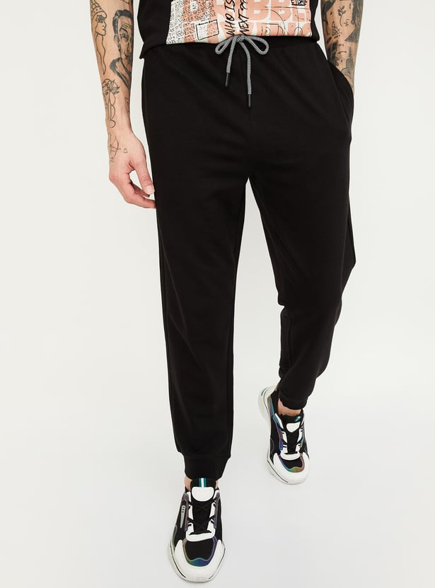 Men Solid Athleisure Joggers