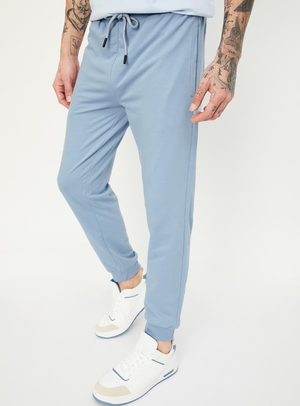 Men Solid Athleisure Joggers