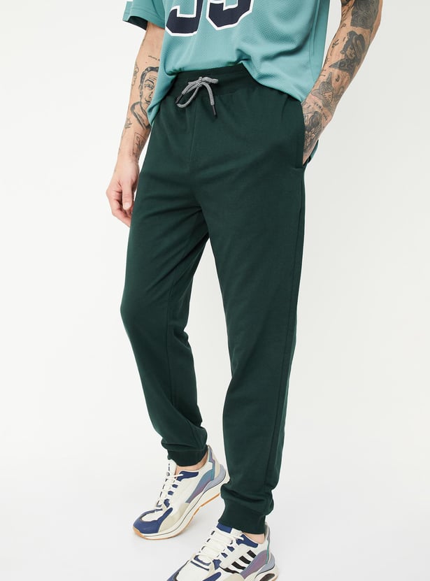 Men Solid Athleisure Joggers