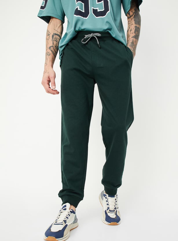 Men Solid Athleisure Joggers