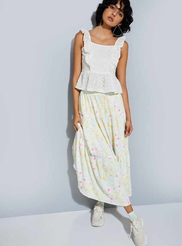 URB_N Women Schifilli Peplum Top