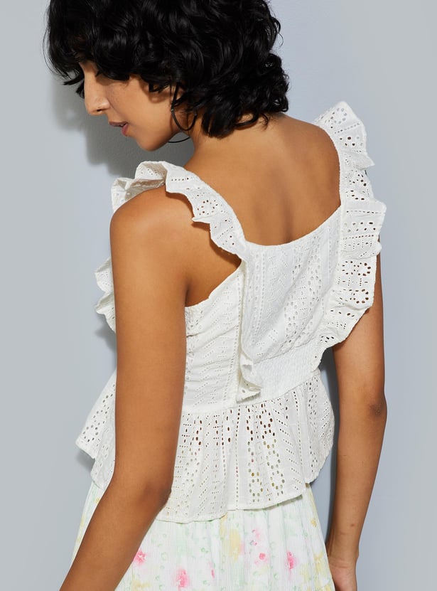 URB_N Women Schifilli Peplum Top