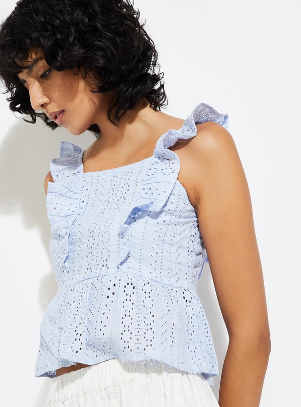 URB_N Women Schifilli Peplum Top