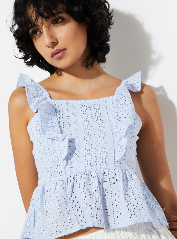 URB_N Women Schifilli Peplum Top