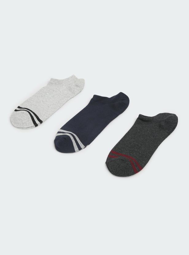 Buy Men Striped AnkleLength Socks Pack of 3 Online at just Rs. 149.0