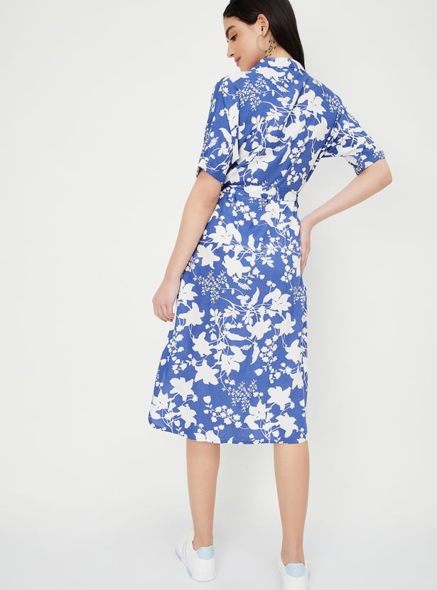 Women Printed Shirt Dress
