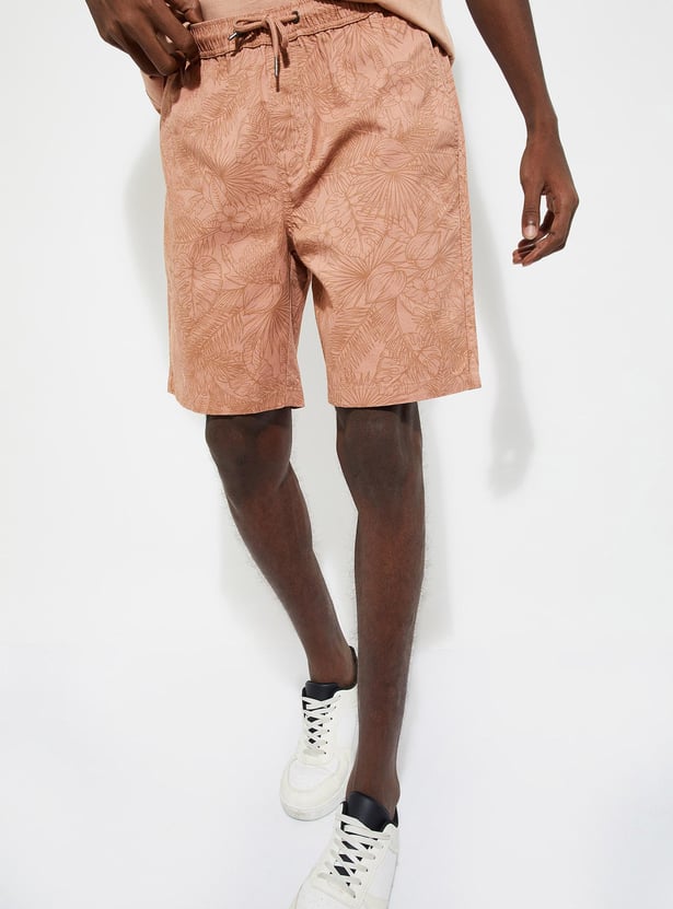 URB_N Men Slim Fit Printed Shorts