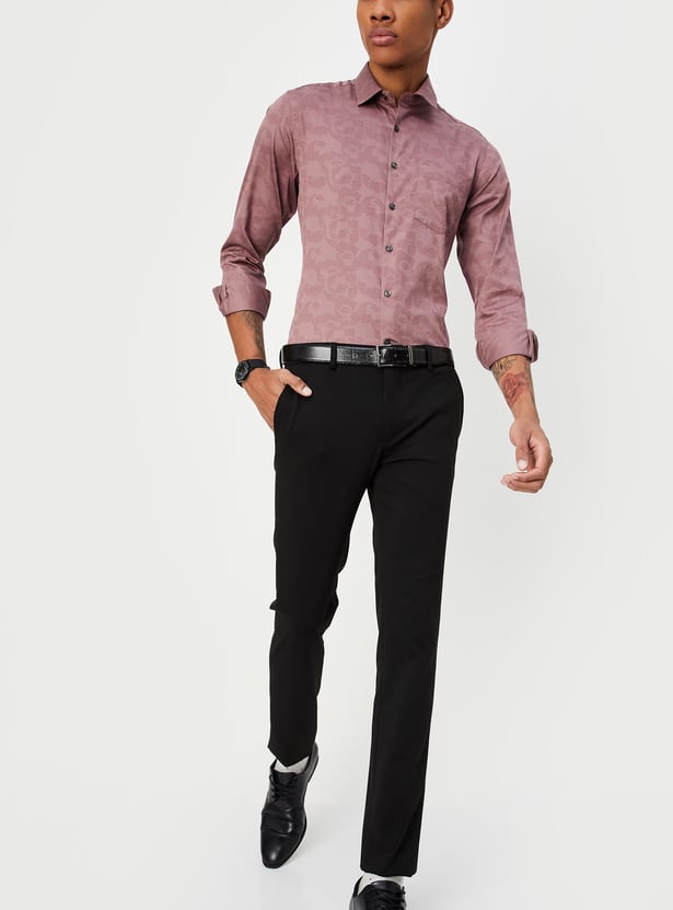 Buy Men Ultra Slim Fit Solid Formal Trousers Online at just Rs. 1499.0 ...