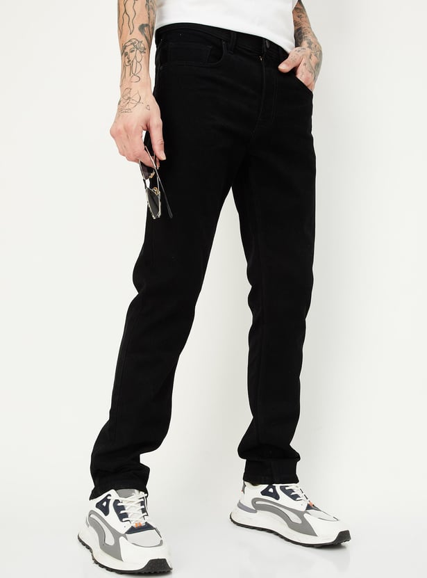 Men Regular Fit Solid Jeans