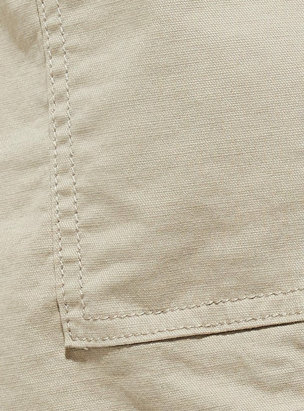 URB_N Men Solid Cargo Shorts