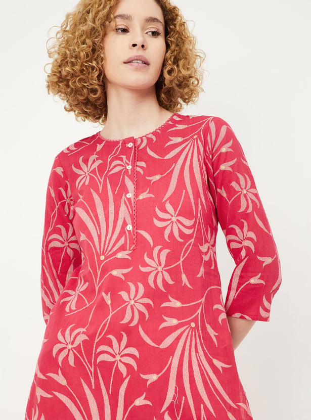 Women Printed Straight Kurta