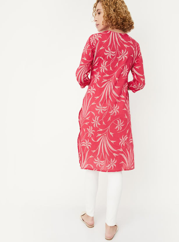 Women Printed Straight Kurta