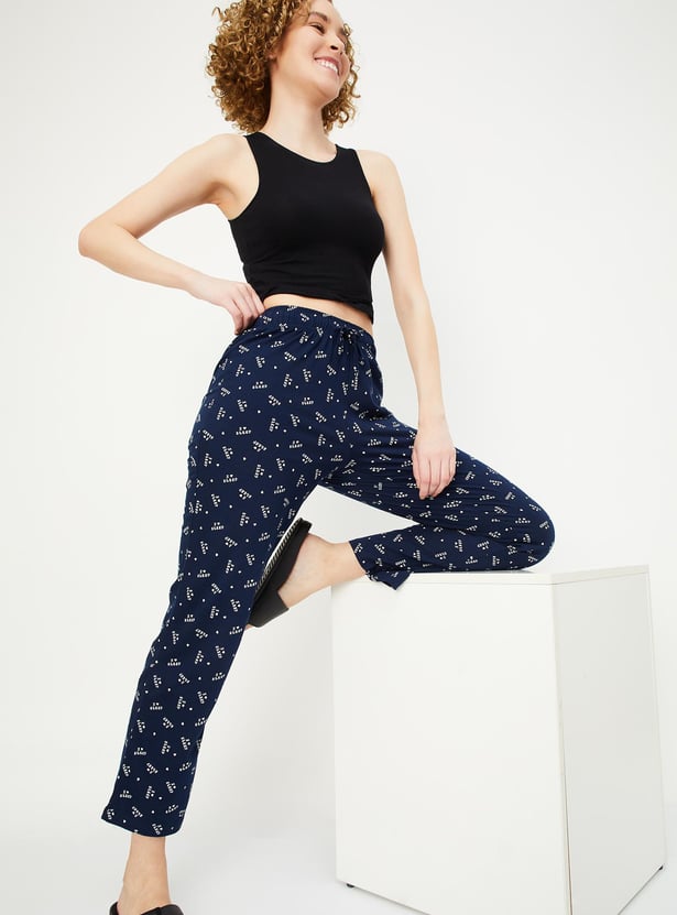Women Printed Knit Pyjamas