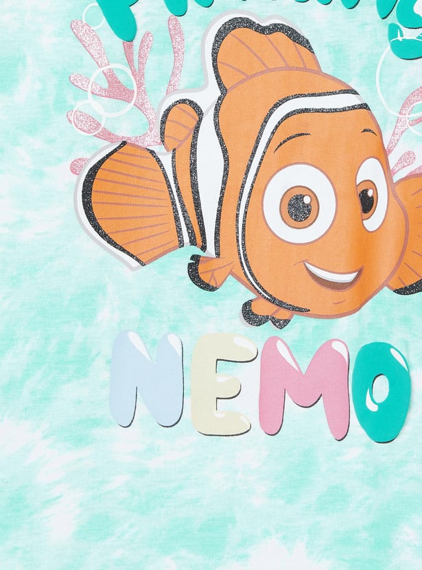 Girls Finding Nemo Printed Sleeveless T-shirt
