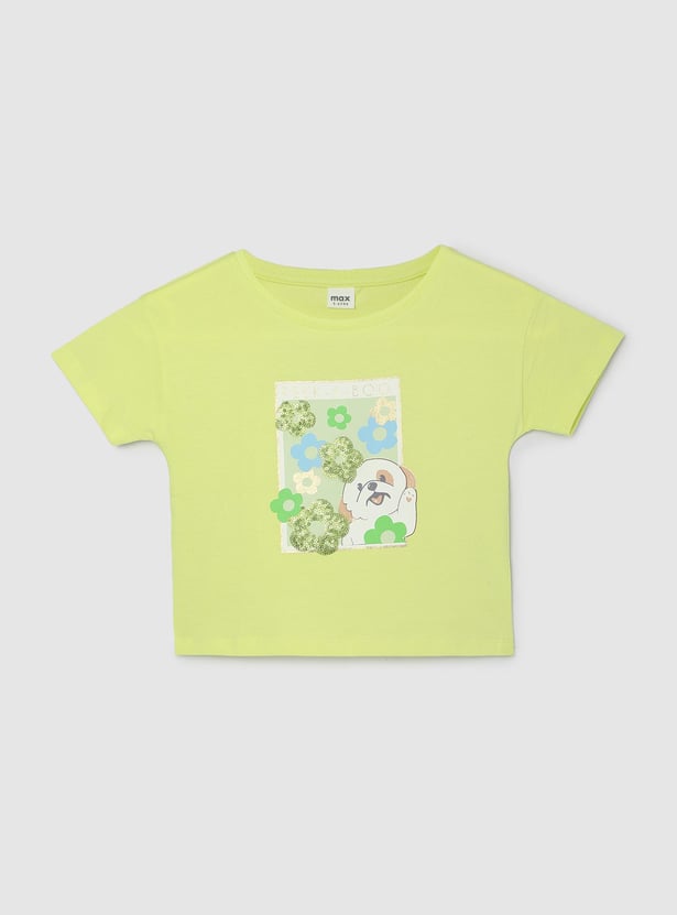 Girls Graphic Printed T-shirt