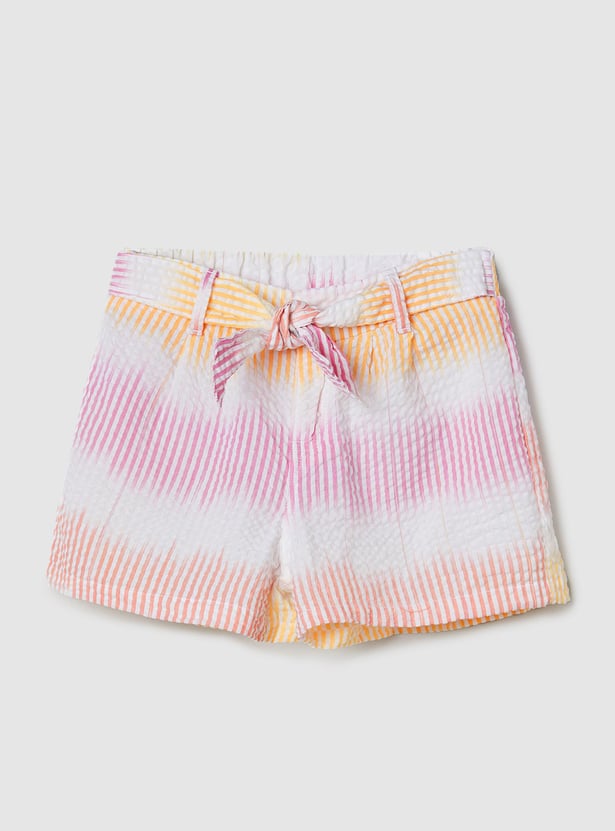 Women's Seersucker Bermuda Shorts Y-3 Seersucker-texture