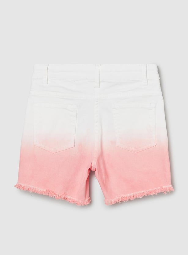 Girls Ombre Denim Shorts