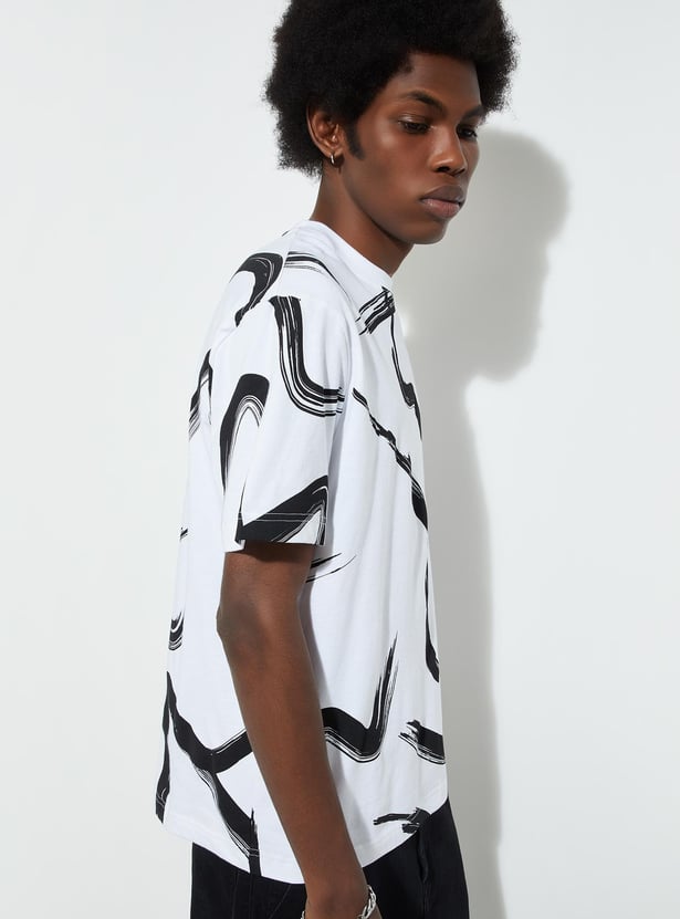 URB_N Men Regular Fit Printed T-shirt