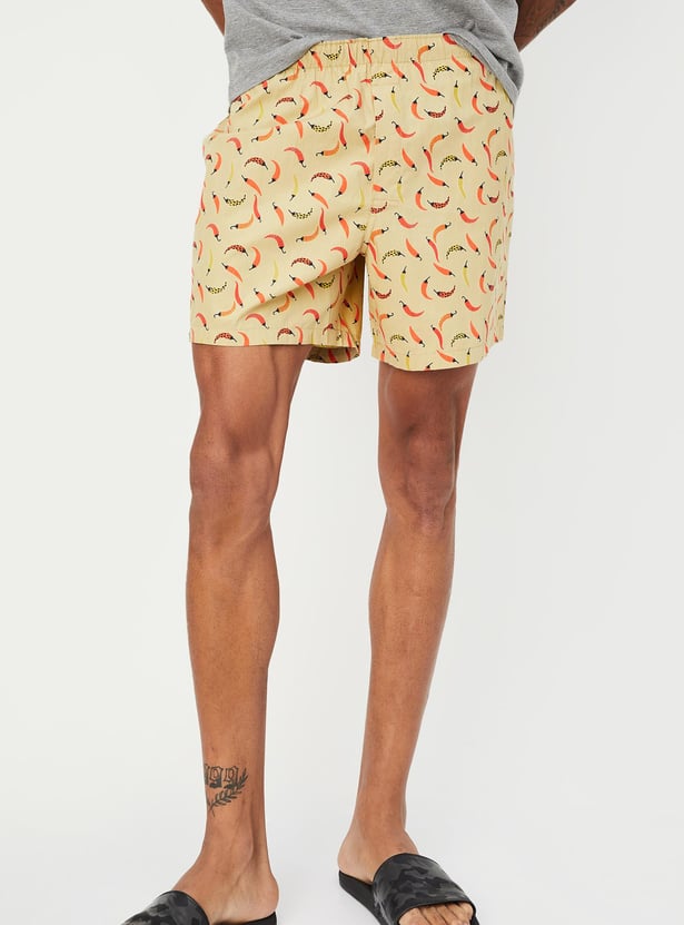 Men Printed Elasticated Boxers