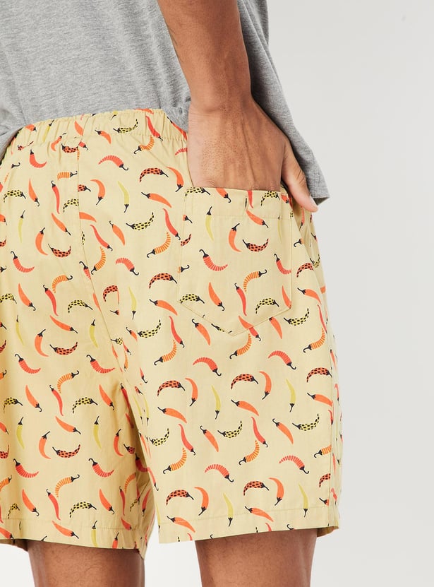 Men Printed Elasticated Boxers